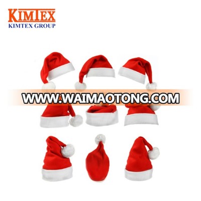 2017 Winter promotional custom christmas santa hats